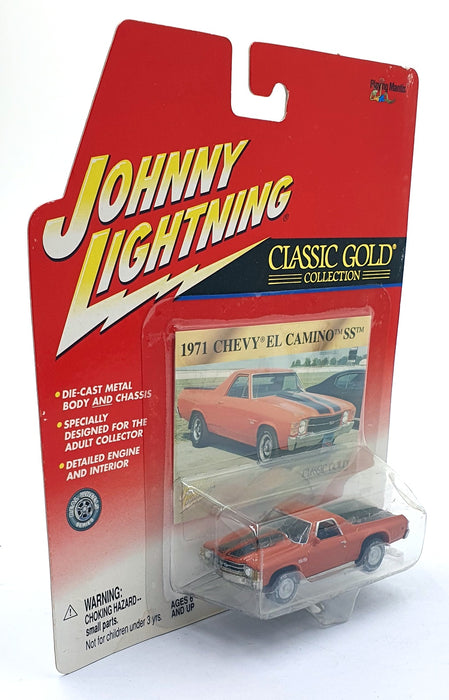 Johnny Lightning 1/64 Scale 404-11 Classic Gold '71 Chevrolet El Camino - Orange