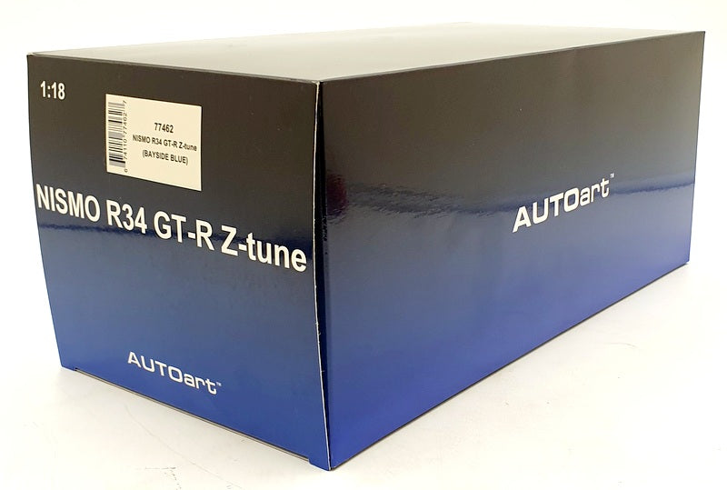 Autoart 1/18 Scale 77462 - Nissan Skyline Nismo R34 GT-R Z-Tune - Bayside Blue
