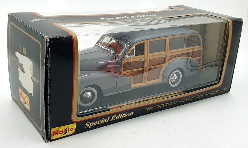 Maisto 1/18 Scale Diecast 31854 - 1948 Chevrolet Fleetmaster Woody - Grey