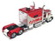 Iconic Replicas 1/43 Scale 43-0517 - Peterbilt 379 Patriot Flag Truck - Red/Grey