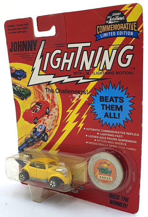Johnny Lightning 1/64 Scale 100-120 - The Challengers VW Bug Bomb - Yellow