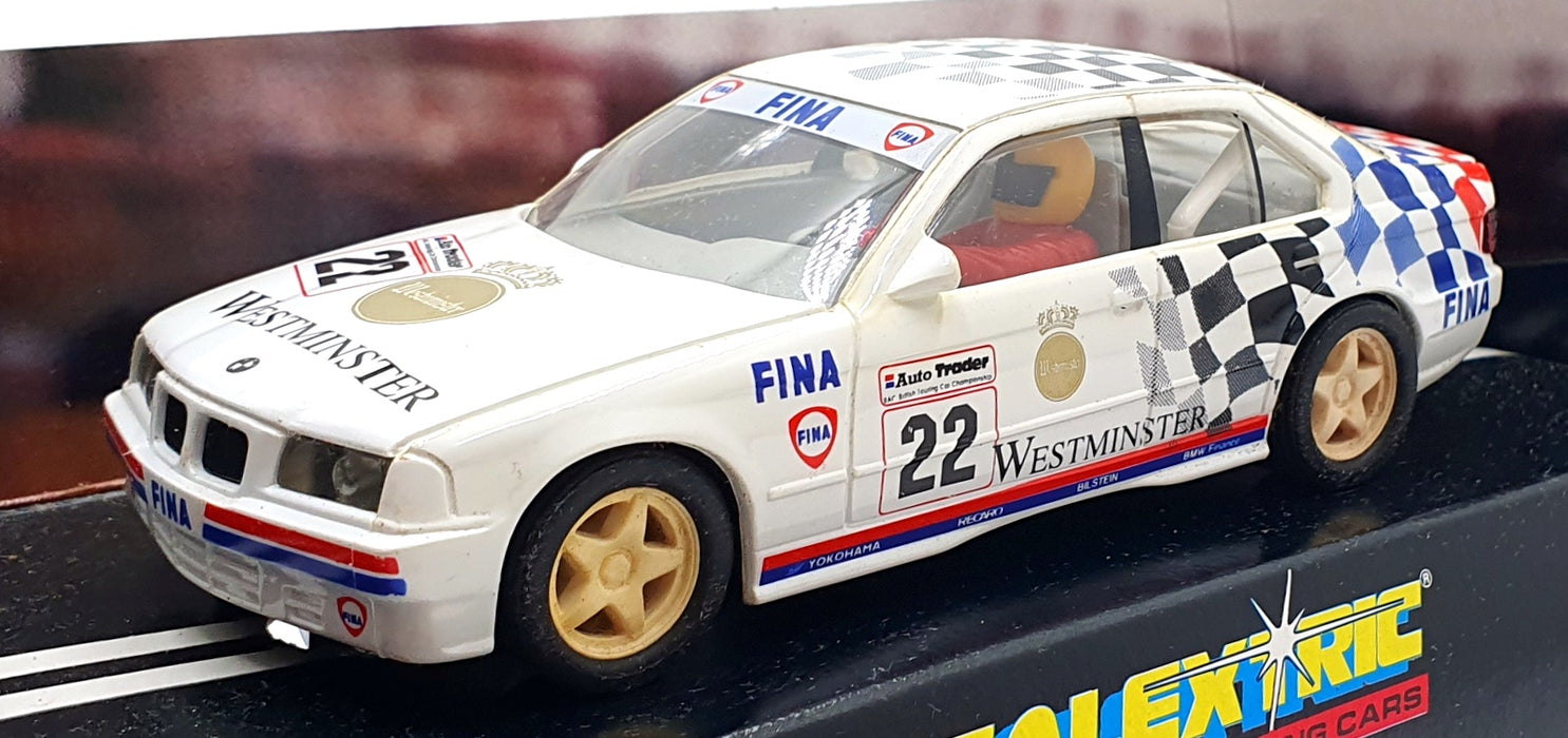 Scalextric 1/32 Scale Slotcar C462 - BMW 318i Westminster #22 - White