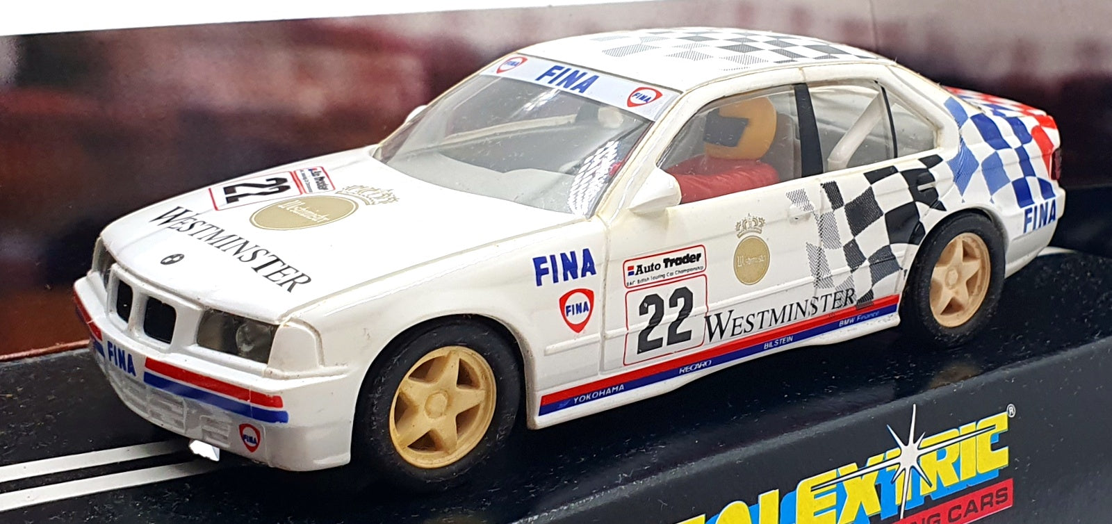 Scalextric 1/32 Scale Slotcar C462 - BMW 318i Westminster #22 - White