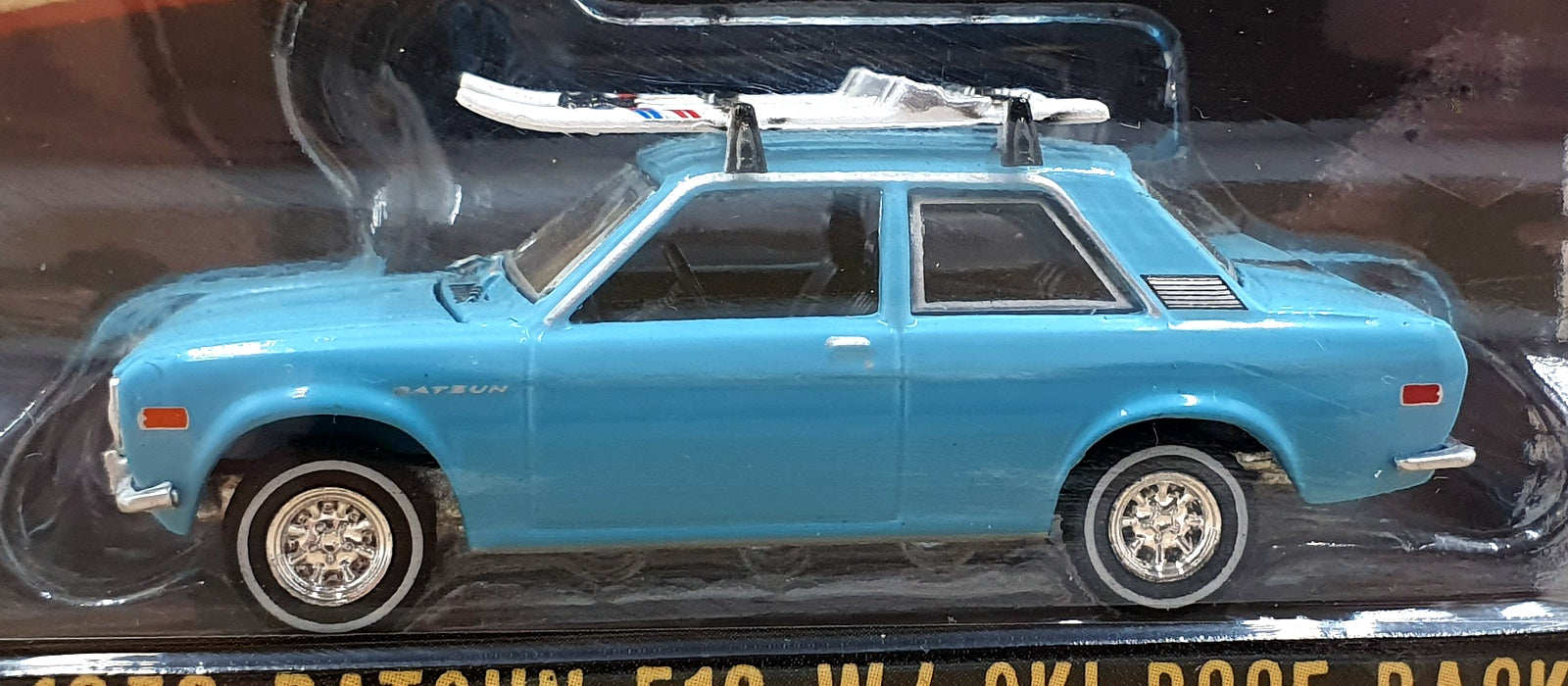Greenlight 1/64 Scale 39100-C - 1970 Datsun 510  with Ski Roof Rack