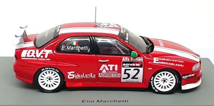 Spark 1/43 Scale S0489 - Alfa Romeo 156 #52 WTCC 2006 E. Marchetti - Red