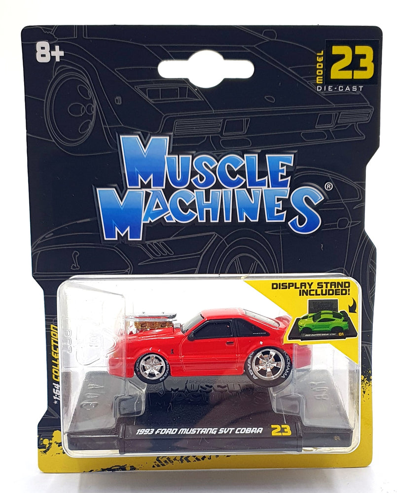 Muscle Machines 1/64 Scale 15526 - 1993 Ford Mustang SVT Cobra - Red