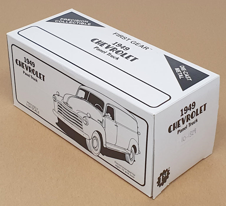 First Gear 1/34 Scale 10-1329 - 1949 Chevrolet Panel Truck Rock Solid - Red