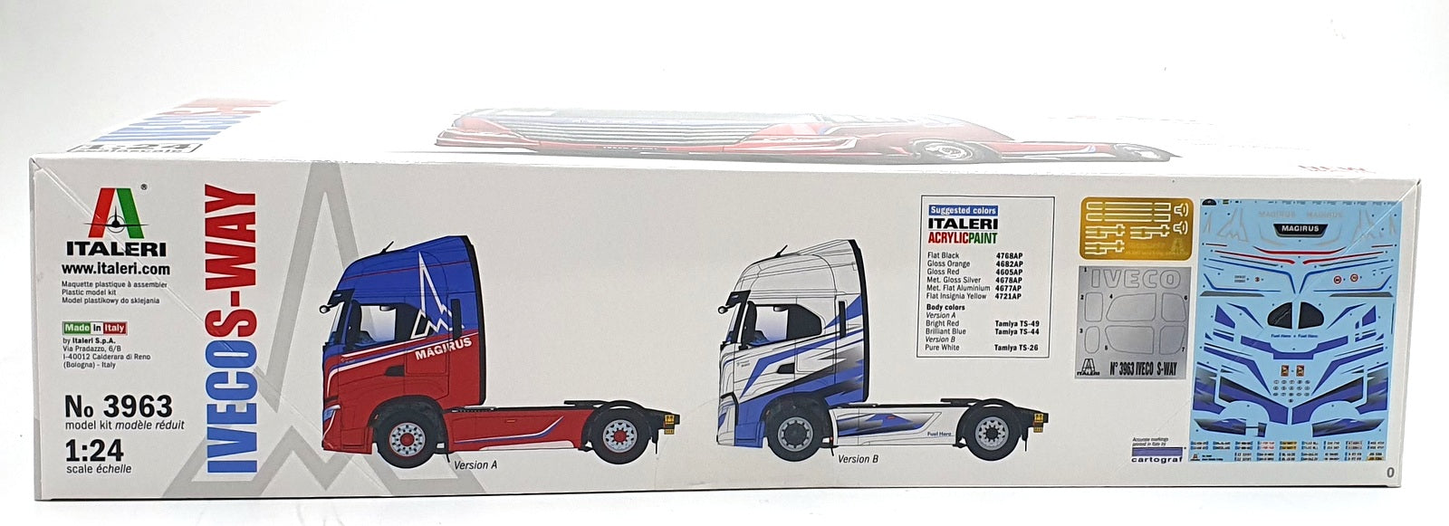 Italeri 1/24 Scale Unassembled Kit 3963 - Iveco S-Way Truck