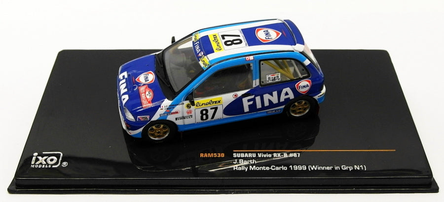Ixo 1/43 Scale Diecast RAM530 - Subaru Vivio RX-R - #87 Monte Carlo 1999