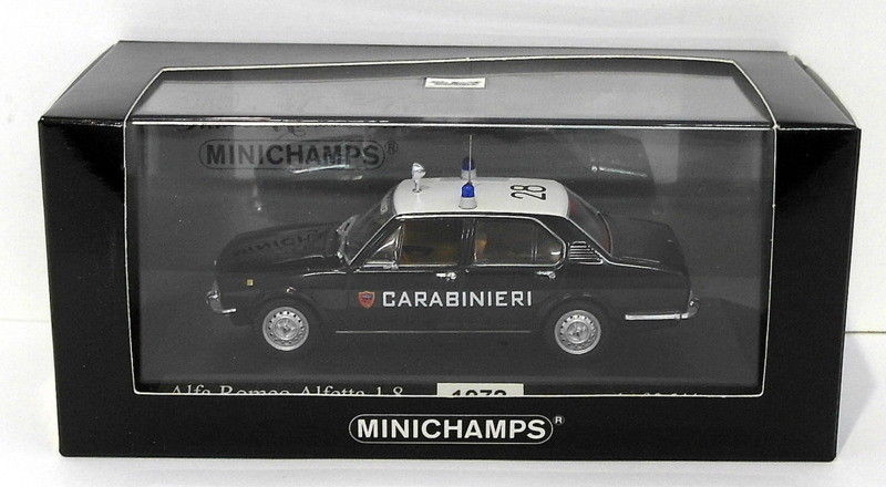 Minichamps 1/43 Scale 400 120290 - 1972 Alfa Romeo Aletta 1.8 - Carabinieri