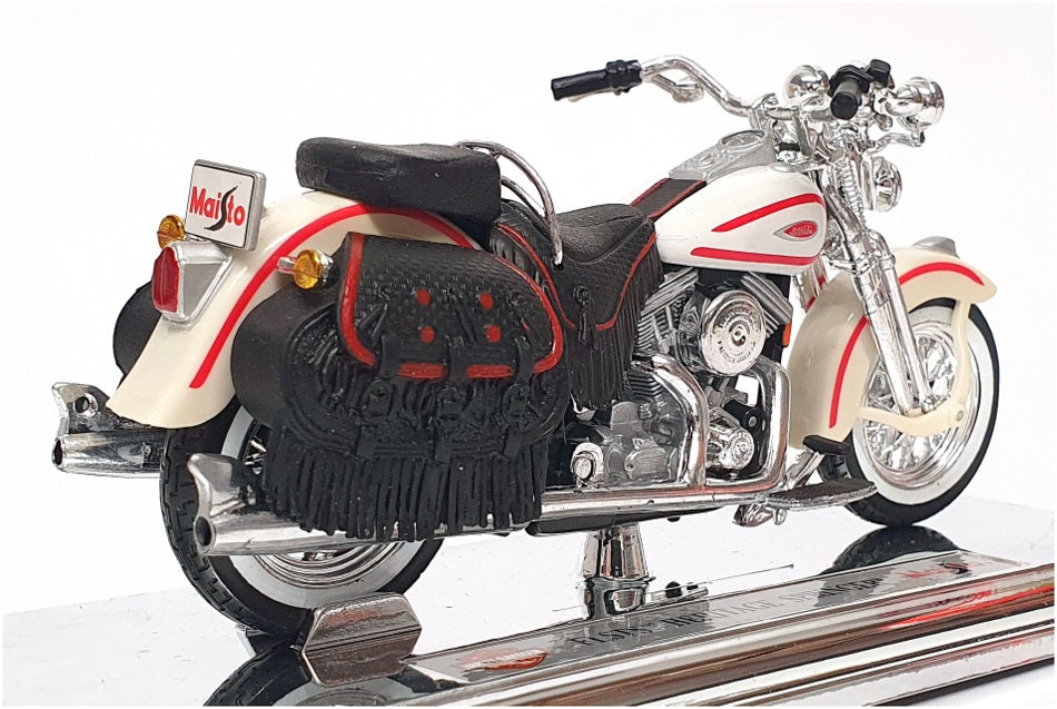Maisto 1/18 Scale 39360 - Harley Davidson FLSTS Heritage Springer - White