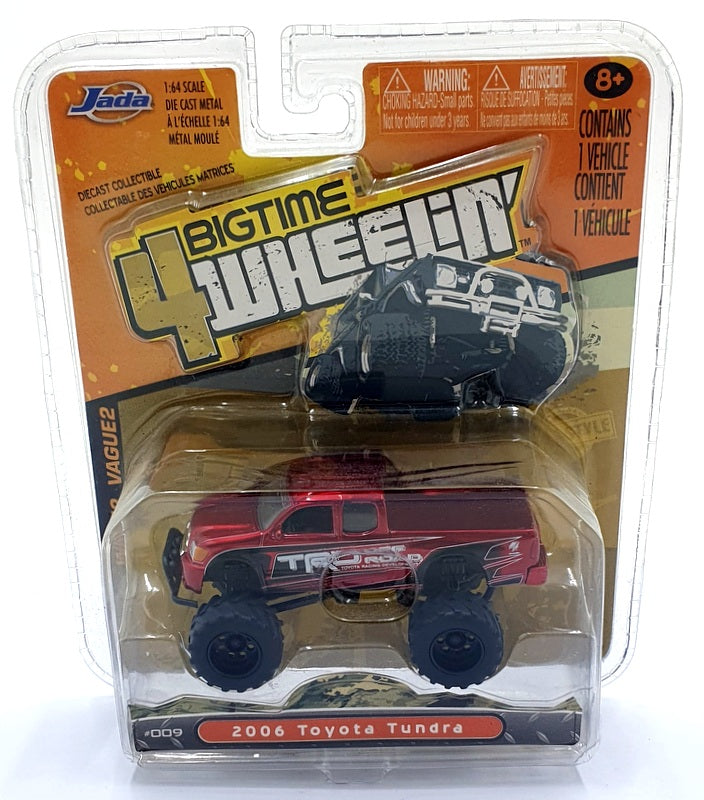 Jada 4Wheelin 1/64 Scale 14013 - 2006 Toyota Tundra - Met. Red/Black