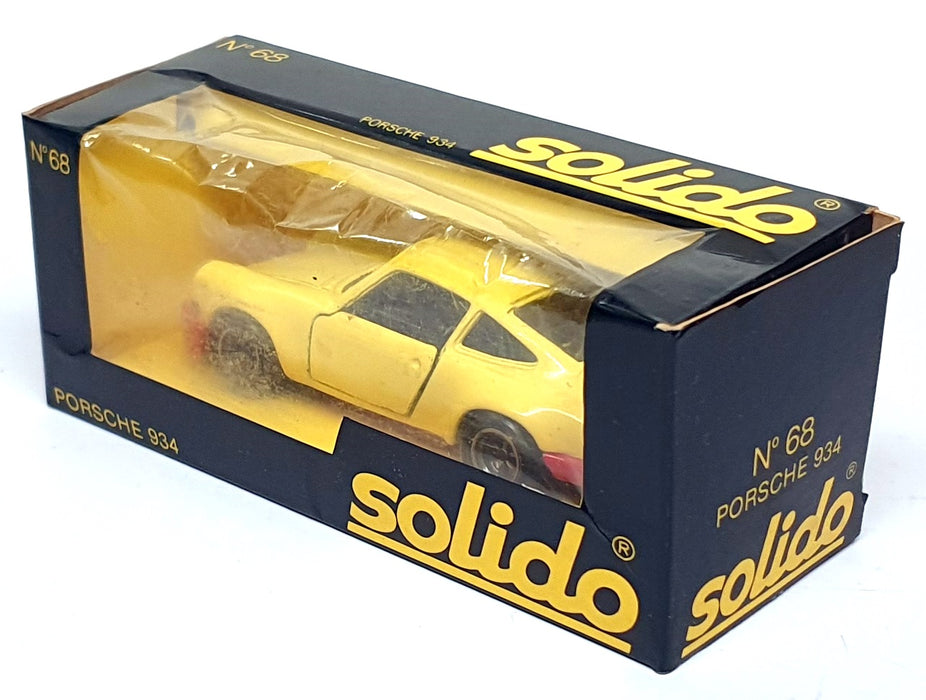 Solido 1/43 Scale Diecast No. 68 - Porsche 934 - Yellow