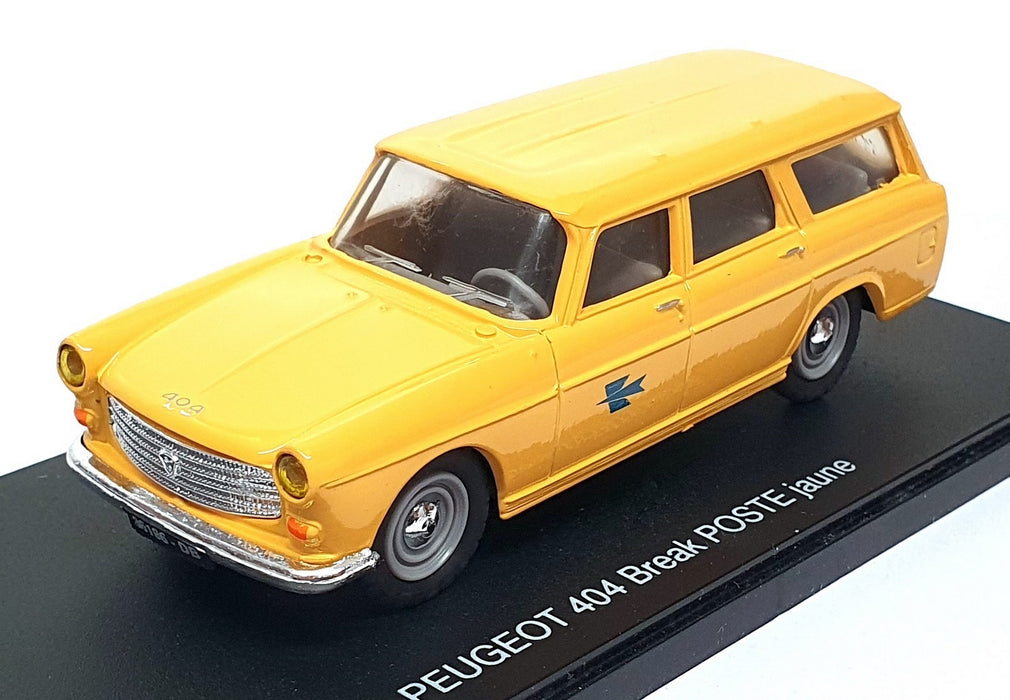 Eligor 1/43 Scale 100256 - Peugeot 404 Break Poste Jaune - Yellow