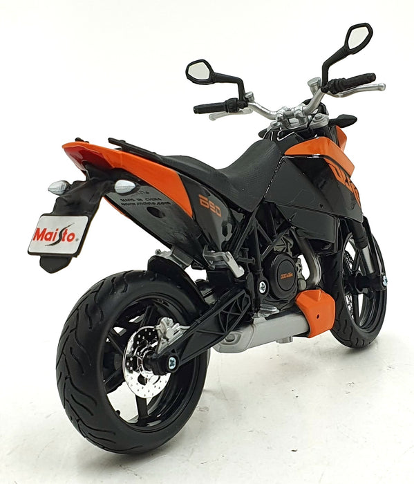 Maisto 1/12 Scale 31101 - KTM 690 Duke Motorbike - Orange/Black