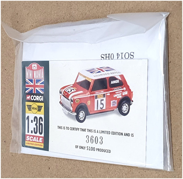 Corgi 1/36 Scale 04432 - Mighty Minis Racing #15 Nigel Ainge - Red/White