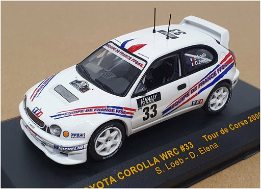 Ixo 1/43 Scale RAC062 - Toyota Corolla WRC #33 Tour de Corse 2000