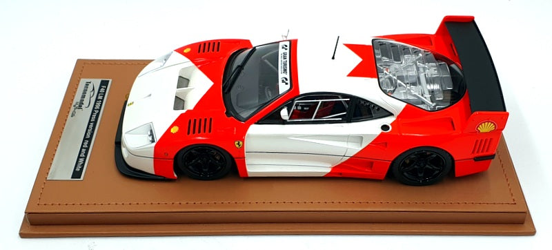 Tecnomodel 1/18 Scale TM18-286L 1996 Ferrari F40 24h LM Red / White Black Wheels