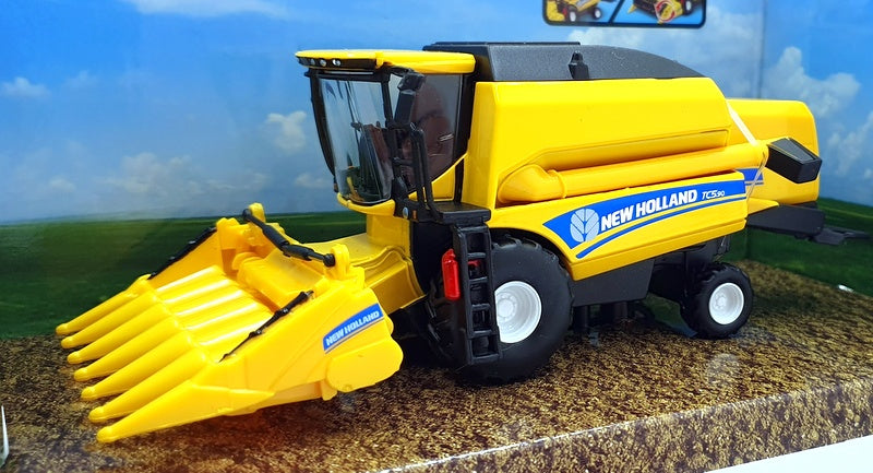 Burago 18cm long 18-31722 - New Holland TCS.90 Combine Harvester - Yellow
