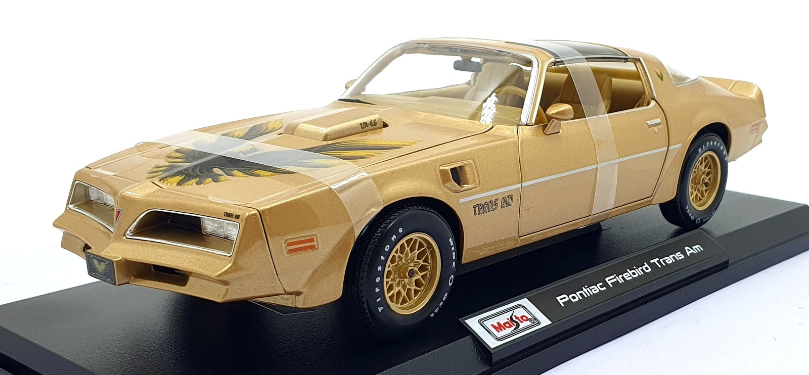 Maisto 1/18 Scale Diecast 46629 - Pontiac Firebird Trans Am - Gold