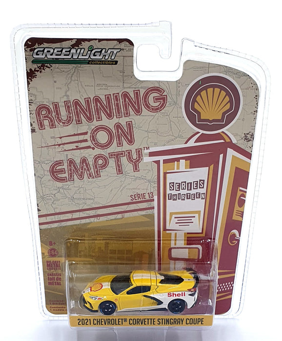 Greenlight 1/64 Scale 41130-E  - 2021 Chevrolet Corvette Stingray Coupe - Yellow