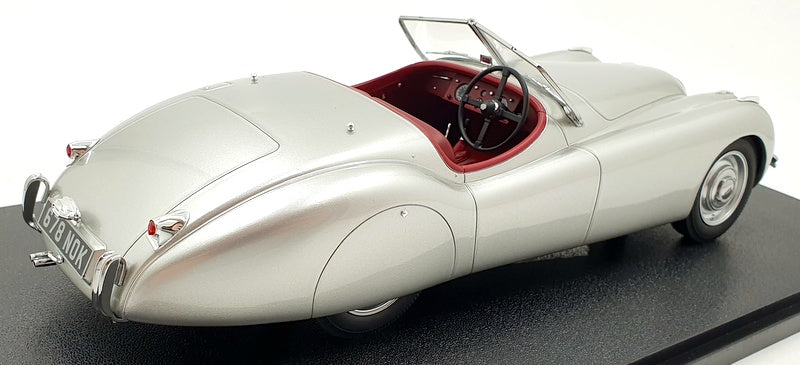 Cult 1/18 Scale Resin CML008-4 - Jaguar XK120 OTS Roadster - Metallic Silver