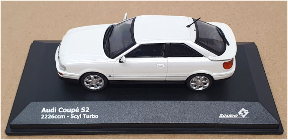 Solido 1/43 Scale Diecast S4312202 - Audi Coupe S2 - Pearl White