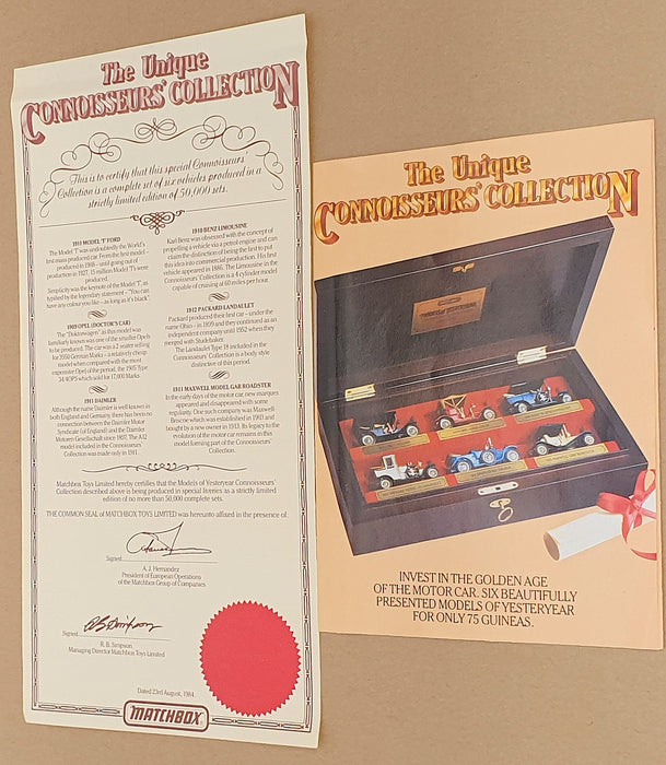 Matchbox CC91225 - The Unique Connoisseurs Collection With Certificate
