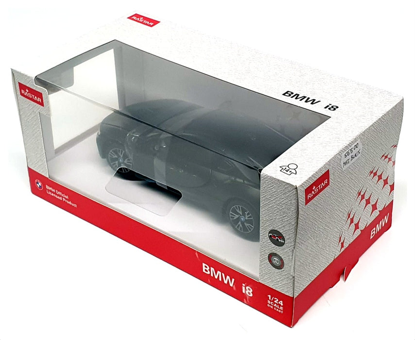 Rastar 1/24 Scale Diecast 56500 - BMW i8 - Matt Black 