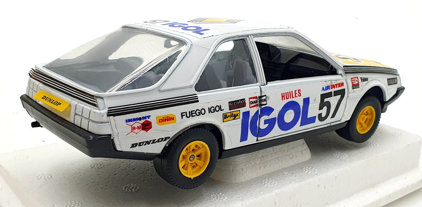 Burago 1/24 Scale Diecast 9149 - Renault Fuego #57 IGOL - White/Yellow