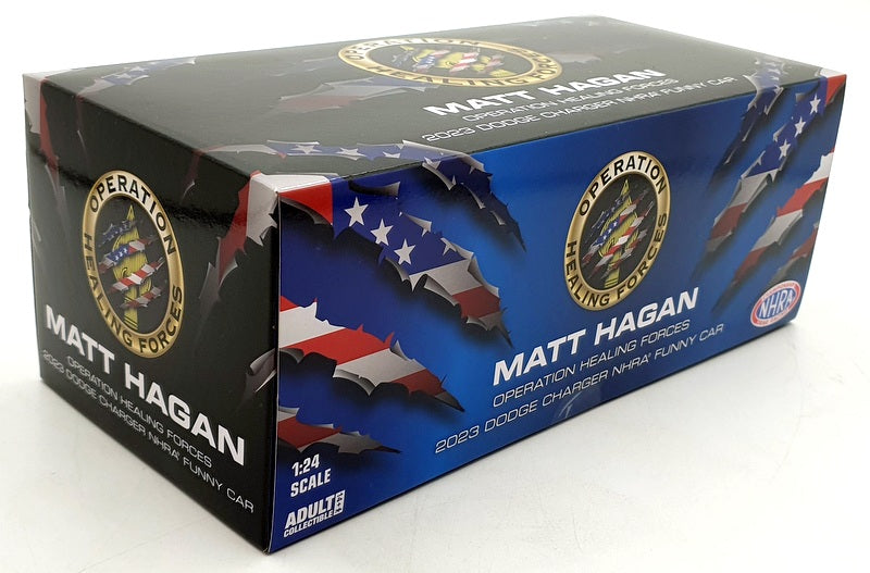Auto World 1/24 Scale CP8126 - 2023 Dodge Charger NHRA Funny Car M.Hagan
