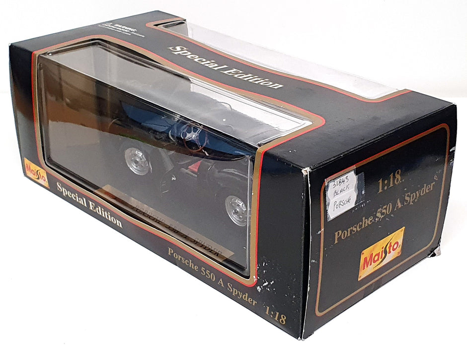Maisto 1/18 Scale Diecast 31843 - Porsche 550A Spyder - Black