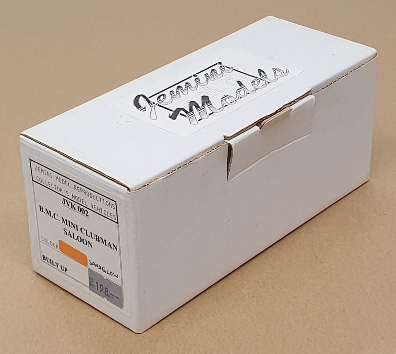 Jemini Model Reproductions 1/43 Scale JVK002 - BMC Mini Clubman - Sandglow