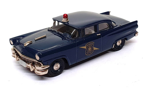 Brooklin 1/43 Scale BRK23AA 1956 Ford Mainline Michigan State Police - Dk. Blue 