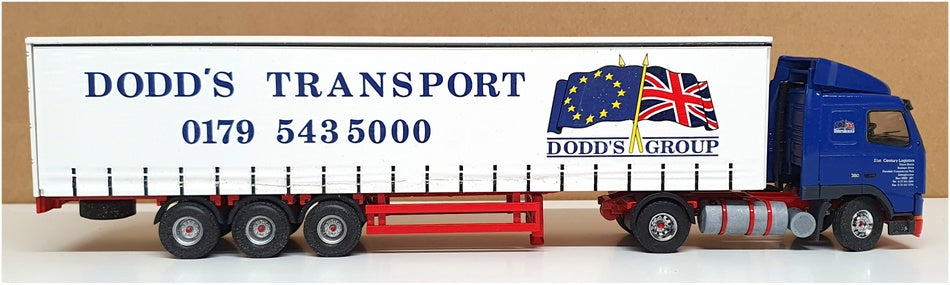 Tekno 1/50 Scale No. 76 - Volvo FH12 Curtainside Truck "Dodd's" - Blue/White