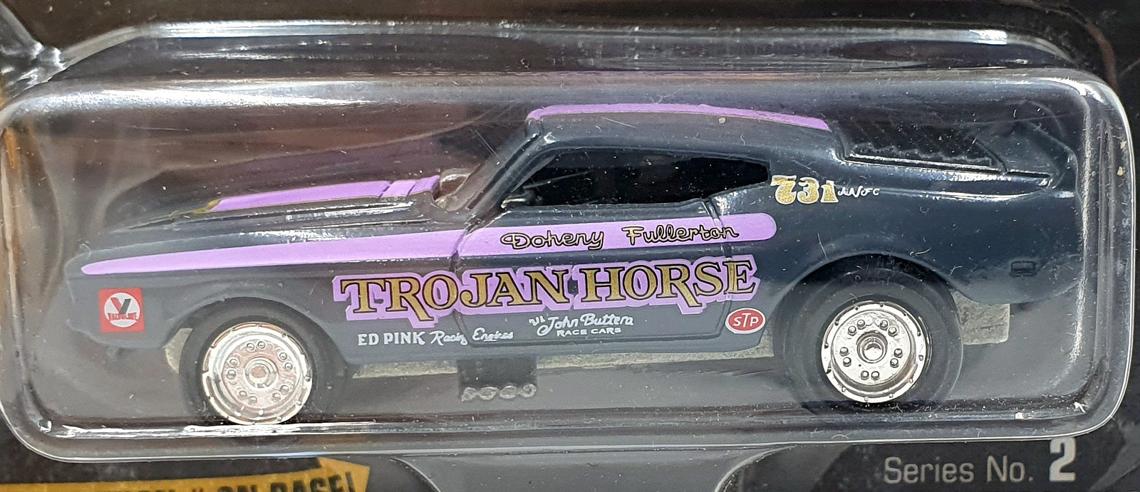 Johnny Lightning 1/64 Scale 323-02 "Trojan Horse" - Grey/Purple