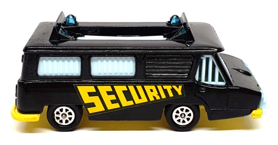 Corgi 10cm Long Diecast 424 - Security Van (Camion Blinds) - Black/Yellow