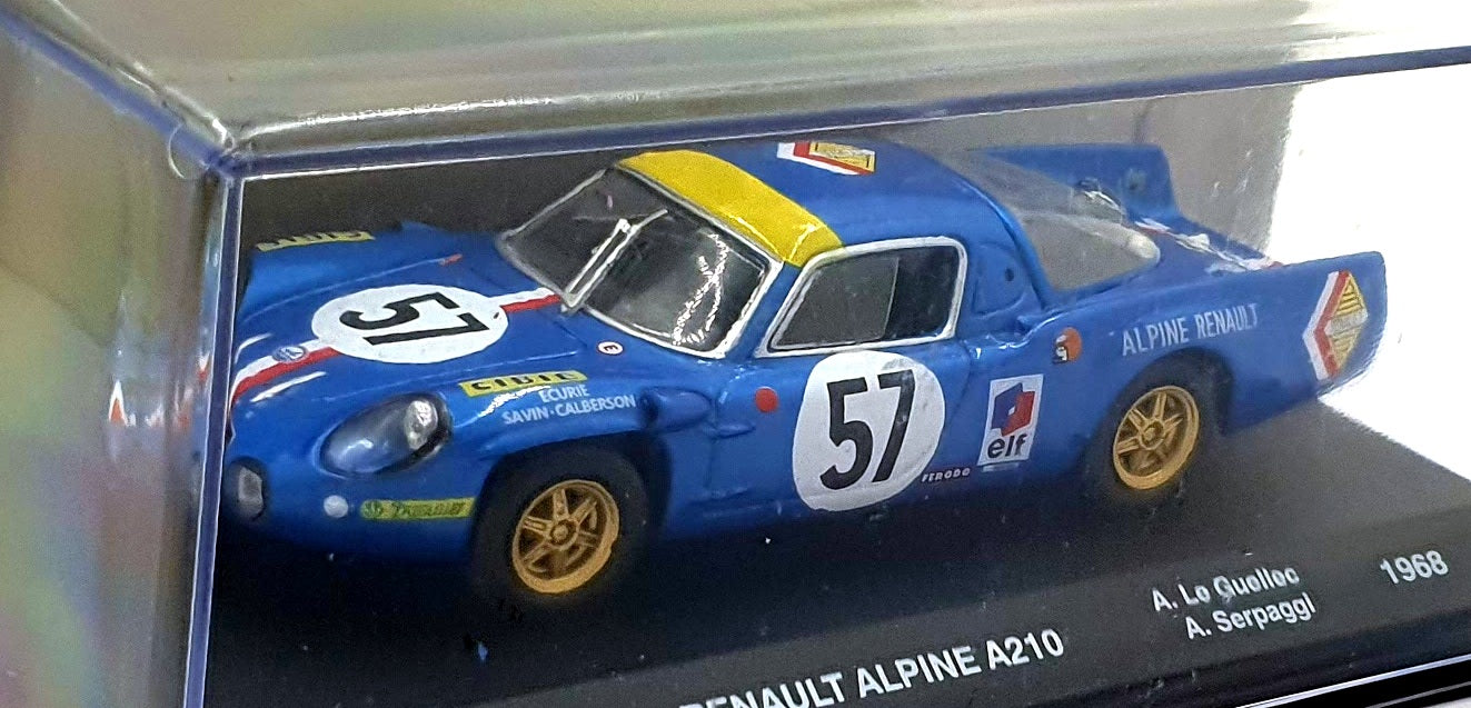 Altaya 1/43 Scale IXC.LMN.F.027 Renault Alpine A210 #57 1968 Le Guellec/Serpaggi