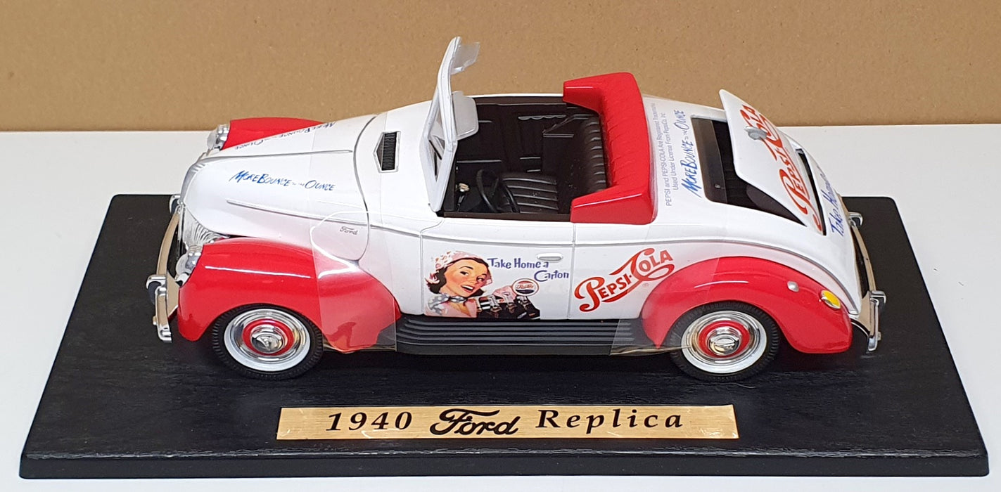 Golden Wheel 1/18 Scale Diecast 00029 - 1940 Ford Pepsi Cola - Cream/Red