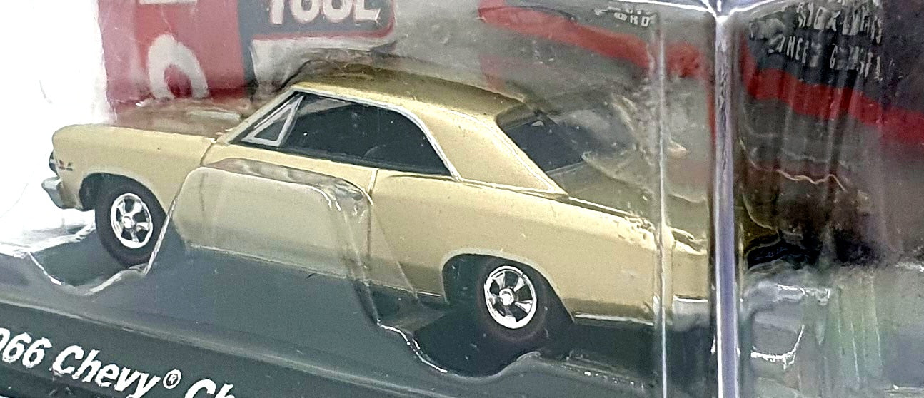 Castline M2 Machines 1/64 Scale AW64013 - 1966 Chevrolet Chevelle SS 396 - Gold