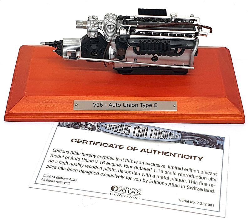 Atlas Editions 1/18 Scale 7 222 001 - V16 Auto Union Type C Engine