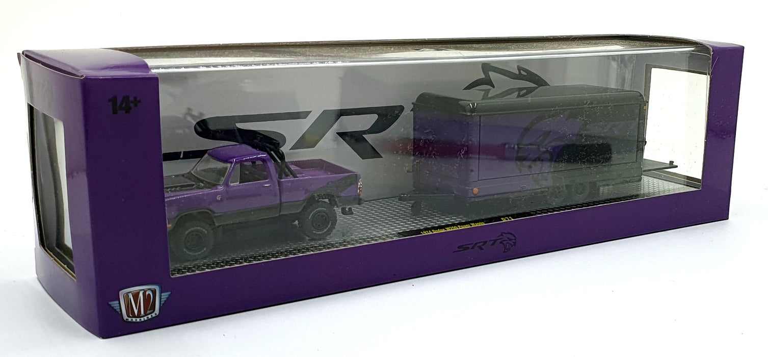 Castline M2 Machines 1/64 Scale R71 '74 Dodge W200 Power Wagon/'71 HEMI Cuda