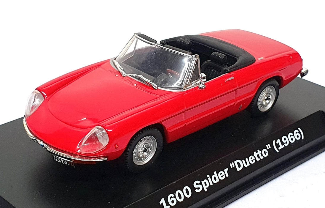 Altaya 1/43 Scale A1600R - Alfa Romeo 1600 Spider Duetto - Red