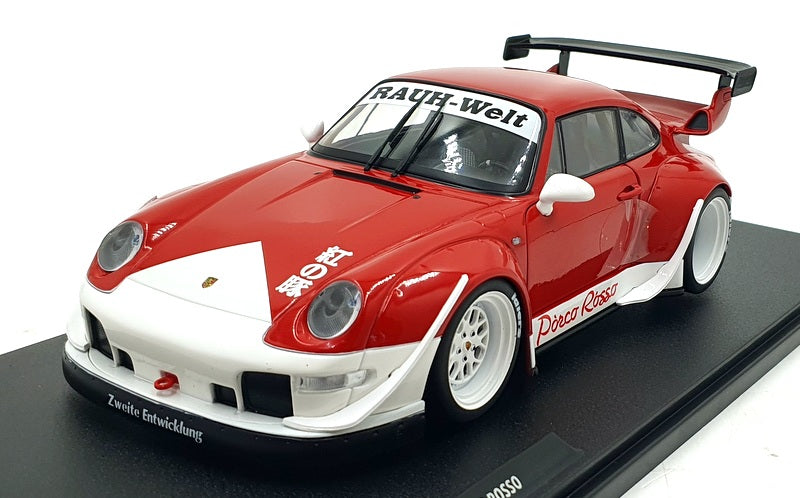 Solido 1/18 Scale S1808505 - 2020 Porsche RWB Porco Rosso - Red/White