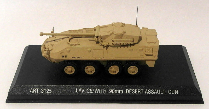 Armour 1/72 Scale Diecast ART3125 - Lav 25 With 90mm Desert Assault Gun