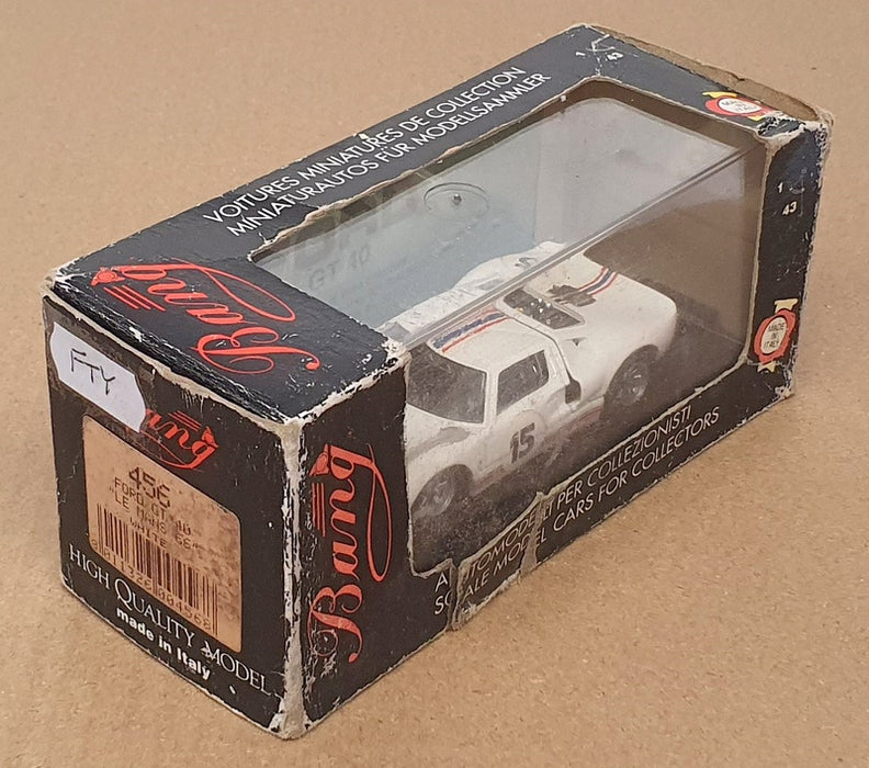 Bang 1/43 Scale Diecast 456 - Ford GT40 #15 Le Mans 1966 - White