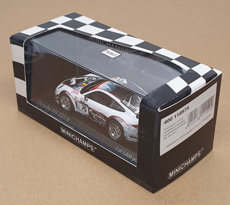 Minichamps 1/43 Scale 400 118957 - Porsche 911 GTR #75 24H Spa 2011