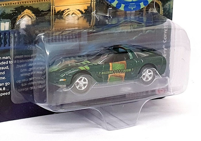 Johnny Lightning Clue 1/64 Scale JLPC009 - 2000 Chevy Corvette Mr Green - Green
