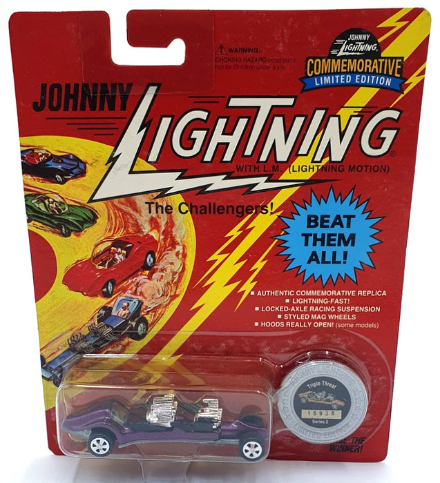 Johnny Lightning 1/64 Scale 100-122 - The Challengers Triple Threat - Purple