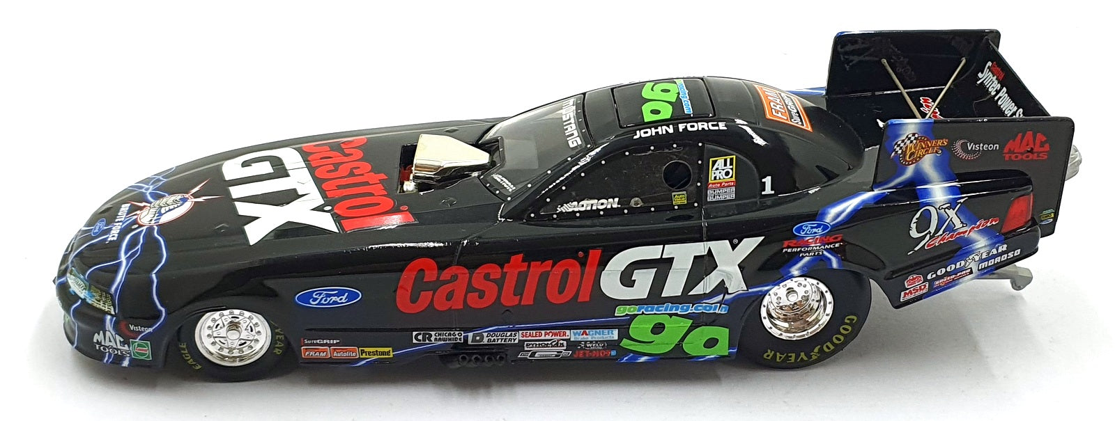 Action 1/24 Scale 100048 Ford Mustang Funny Car Dragster 2000 9x Champion Force